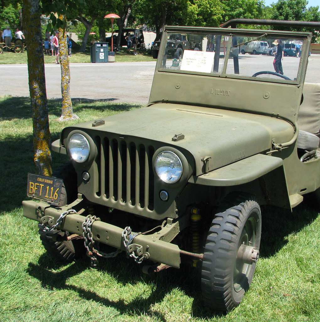 Willys clásico entre cafetales